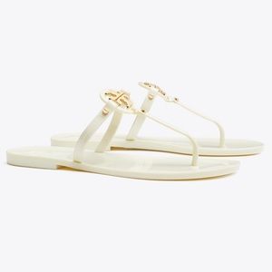 MINI MILLER JELLY THONG SANDAL size 10 Ivory w/box
